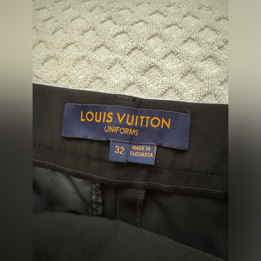 🆕 Louis Vuitton Uniforms Trouser Straight Leg Pants in Black EU 32 US 0 XXS - Picture 9 of 15